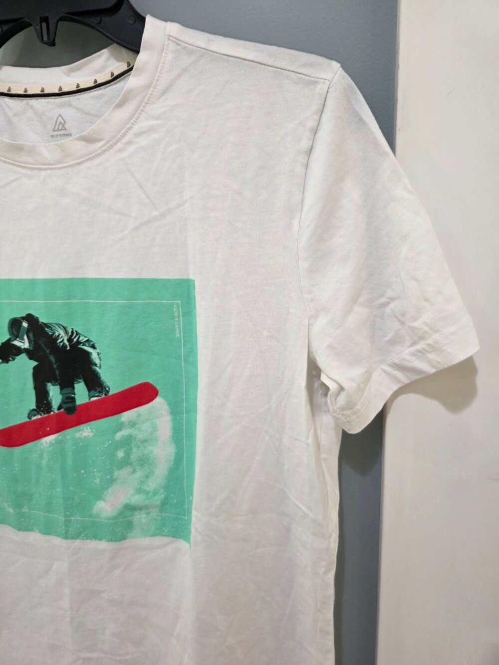 RP Zone White Snowboard Graphic T-Shirt – Men’s Small‎ Short Sleeve - Picture 5 of 7